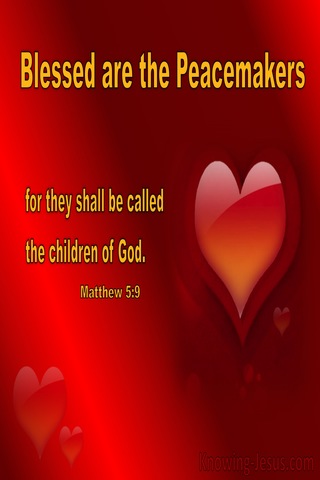 Matthew 5:9 Blessed Are The Peacemakers (yellow)